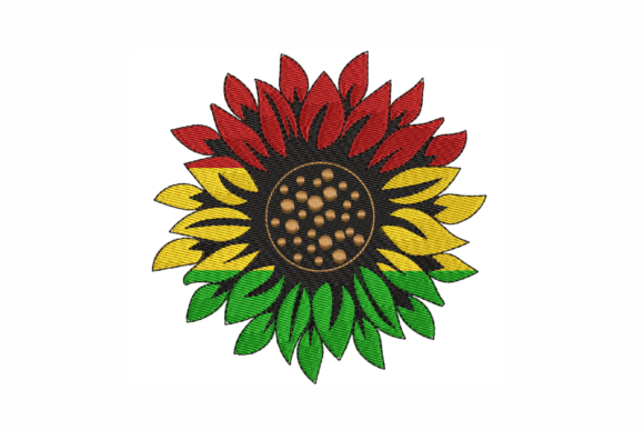 Download Sunflower Embroidery Design, Juneteenth - Embroidery Collection