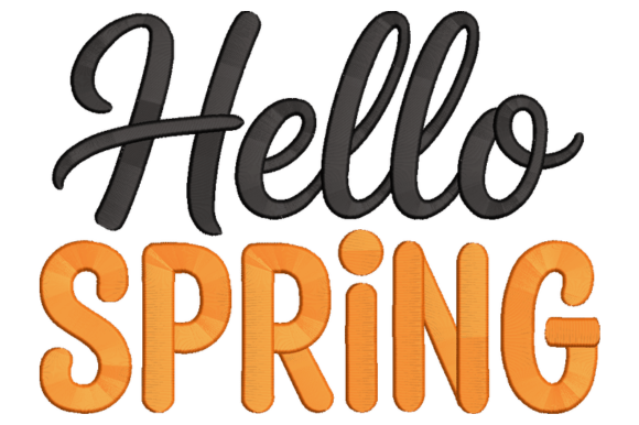 Download Hello Spring Embroidery Design - Embroidery Collection