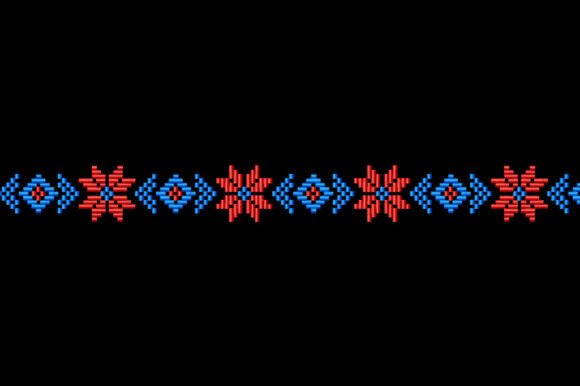 Download Folk Border Embroidery Pattern - Embroidery Collection