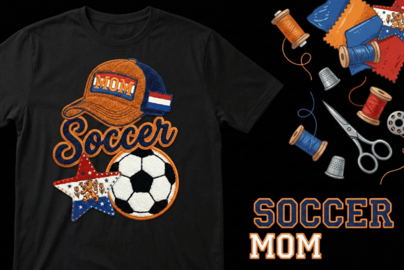 Download Soccer Mom Embroidery Design with Cap - Embroidery Collection