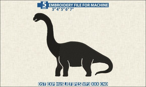 Download Dino Pattern DST PES Embroidery File - Embroidery Collection