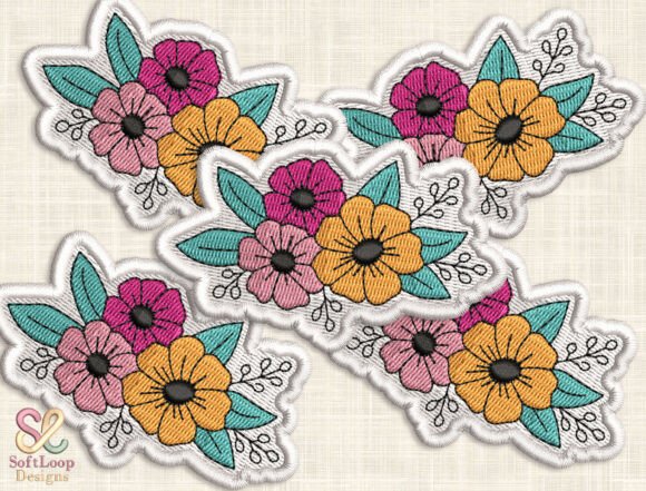 Download FLORAL BOUQUET Patch Embroidery Design - Embroidery Collection