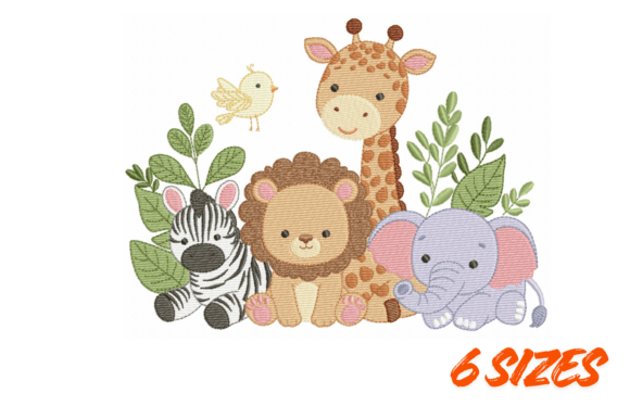 Download Safari Nursery Embroidery Design Bundle - Embroidery Collection