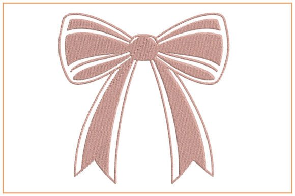 Download Ribbon Bow Embroidery Design - Embroidery Collection