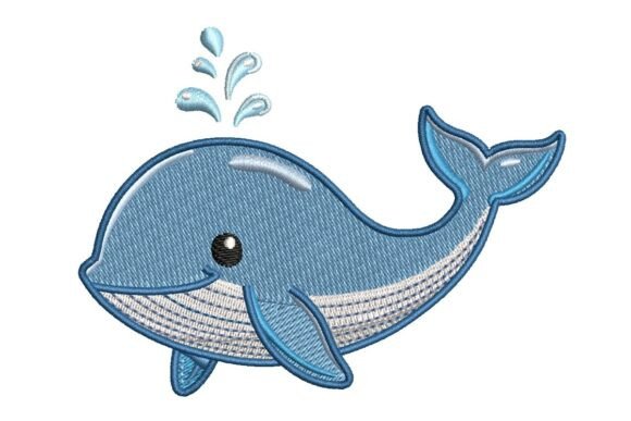 Download Cute Whale, Nursery Embroidery - Embroidery Collection