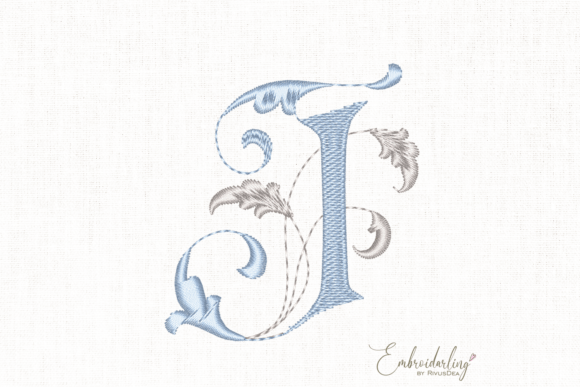 Download Baby Shower J, Monogram Embroidery Letter - Baby Collection