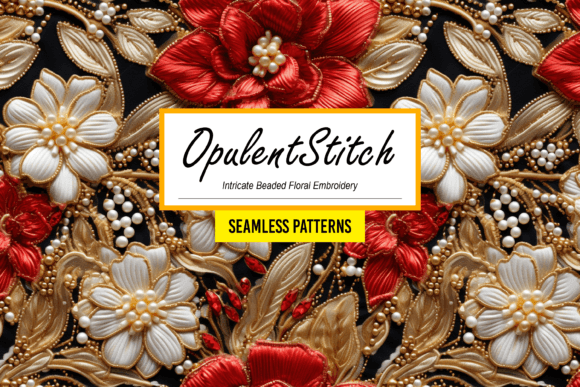 Download OpulentStitch: Floral Embroidery Pattern - Embroidery Collection