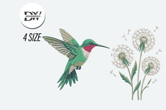 Download Hummingbird Embroidery Design - Embroidery Collection