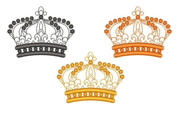 Download Royal Crown Embroidery Design - Embroidery Collection