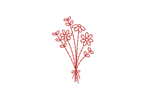 Download Flower Bouquet Machine Embroidery File - Embroidery Collection