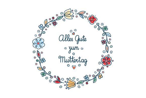 Download Happy Mother's Day Greeting Card in Deutsche - Mother's day Collection