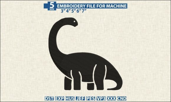 Download Dino Pattern DST PES Embroidery File - Embroidery Collection