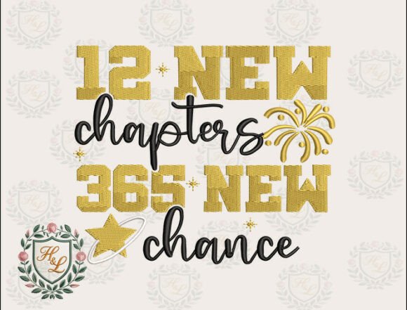 Download New Year 12 New Chapters Embroidery File - Embroidery Collection