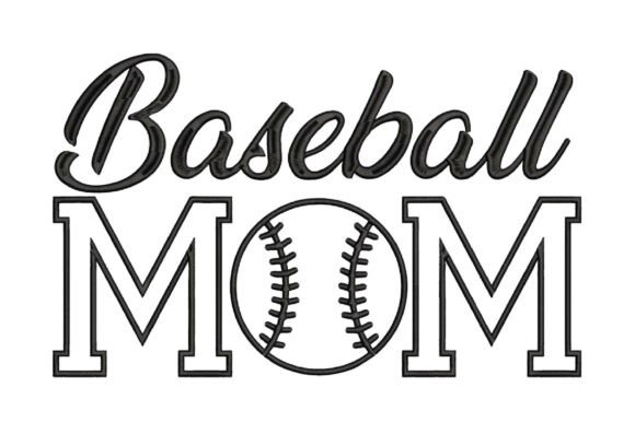 Download Baseball Mom Embroidery Design - Embroidery Collection