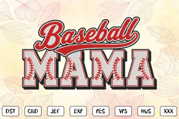 Download Baseball Mama Embroidery Design - Embroidery Collection