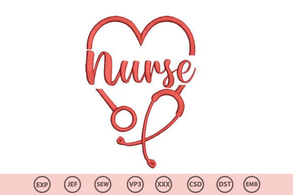 Download Nurse Love Embroidery Design - Embroidery Collection