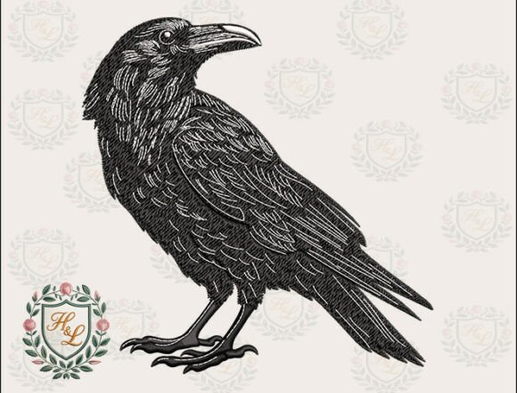 Download Gothic Nature Bird Embroidery Files - Embroidery Collection