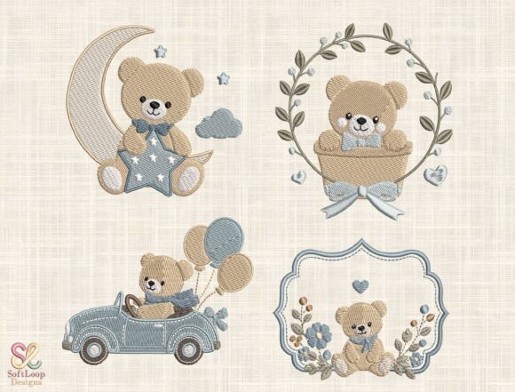 Download Teddy Bear Nursery Embroidery Bundle - Embroidery Collection