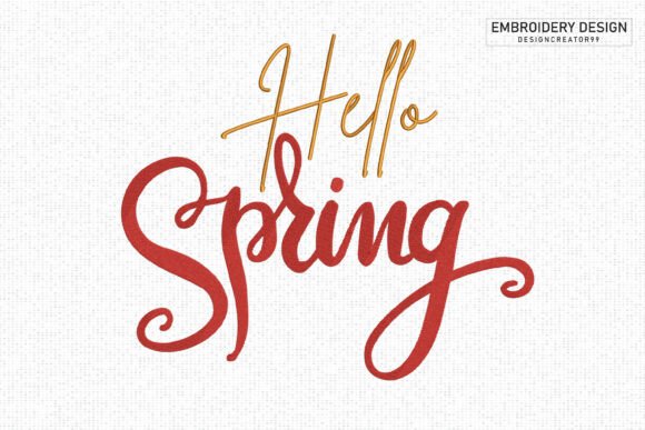 Download Hello Spring Embroidery Design - Embroidery Collection
