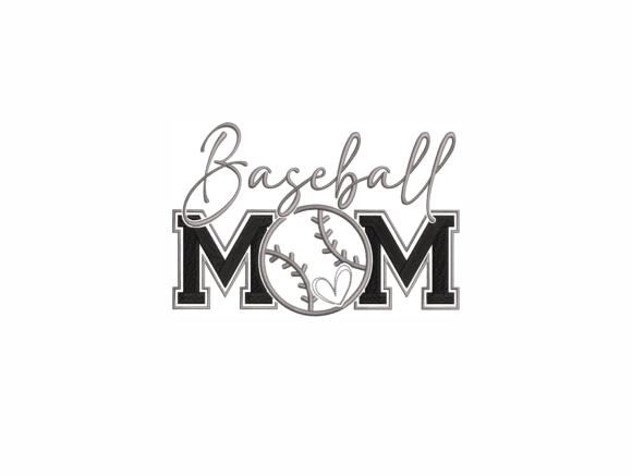 Download Baseball Mom Embroidery Design - Embroidery Collection