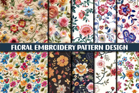 Download Floral Embroidery Pattern Design - Embroidery Collection