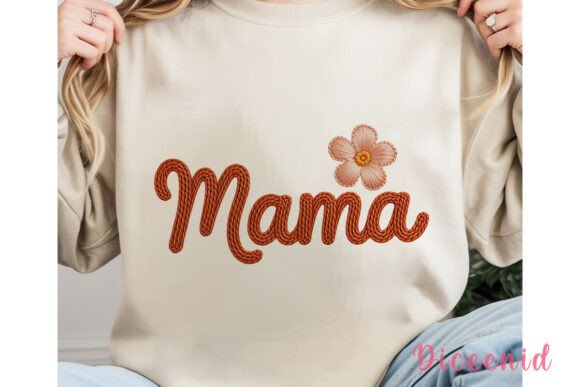 Download Mama Flower Embroidery PNG Clipart - Embroidery Collection