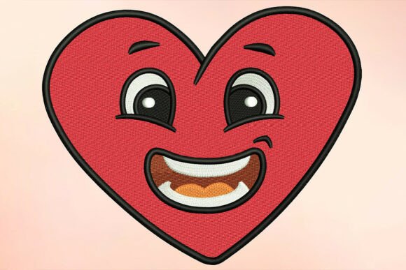 Download Laughing Heart Embroidery Design - Embroidery Collection