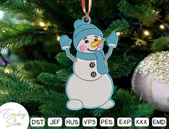 Download Christmas Ornament Machine Embroidery - Embroidery Collection