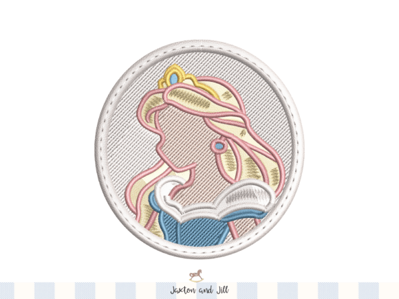 Download Princess Embroidery Patch Fairy Tale - Embroidery Collection
