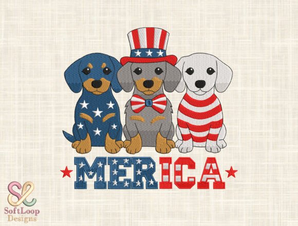 Download USA 4th of July Machine Embroidery File - Embroidery Collection