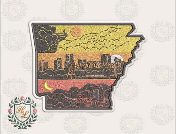 Download Layers of Arkansas Embroidery Files - Embroidery Collection