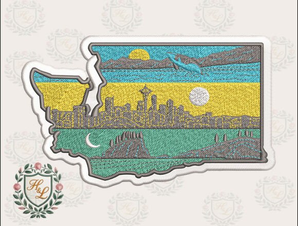 Download Layers of Washington Embroidery Files - Embroidery Collection