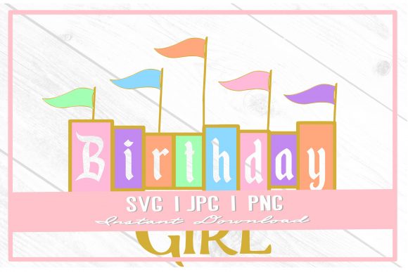 Download Birthday Girl Rainbow Princess Castle - Girl Collection