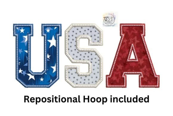 Download USA Applique Embroidery Design - Applique embroidery Collection