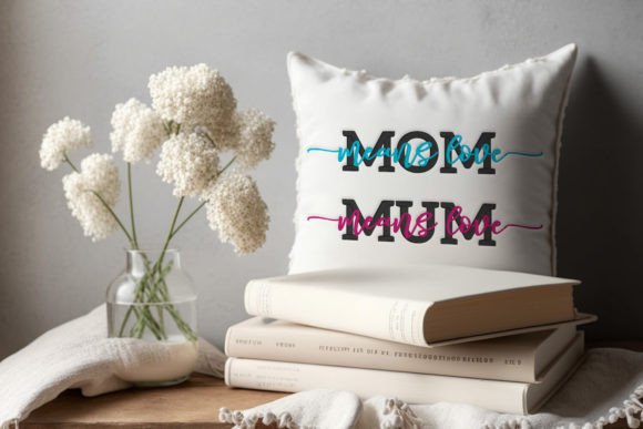 Download Mom Means Love Mum Means Love Embroidery - Embroidery Collection