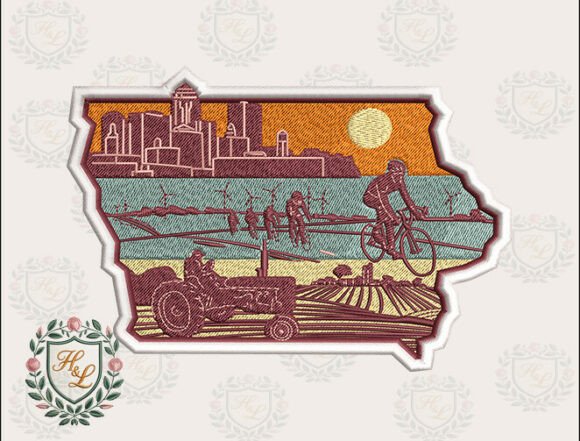 Download Layers of Iowa Embroidery Files - Embroidery Collection