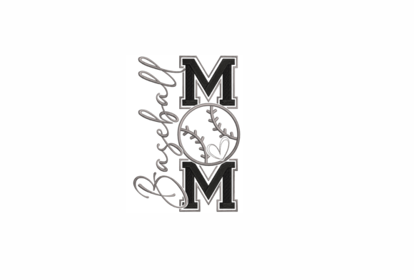 Download Baseball Mom Embroidery Design - Embroidery Collection