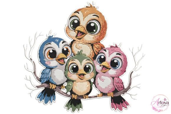Download Cute Bird Embroidery Bundle - Embroidery Collection