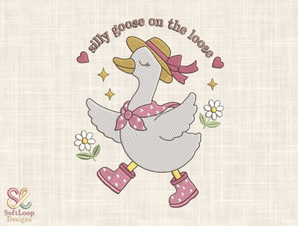 Download Funny Goose Machine Embroidery File - Embroidery Collection