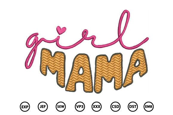 Download Mama Embroidery Design - Embroidery Collection