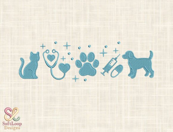 Download Dog &amp; Cat Machine Embroidery File - Embroidery Collection