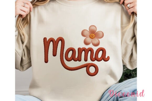Download Mama Flower Embroidery PNG Clipart - Embroidery Collection