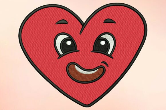 Download Emoji Heart Embroidery Design - Embroidery Collection