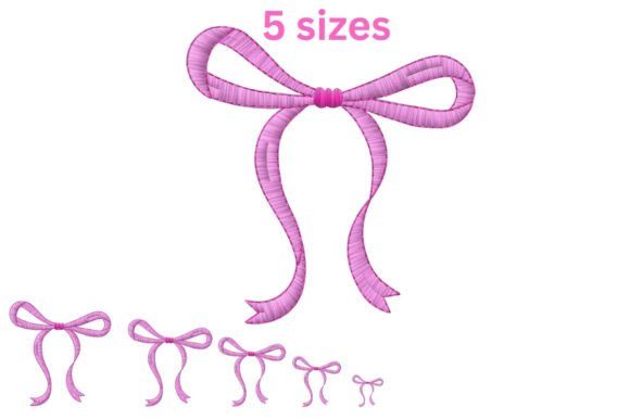 Download Bow Embroidery Design - Embroidery Collection