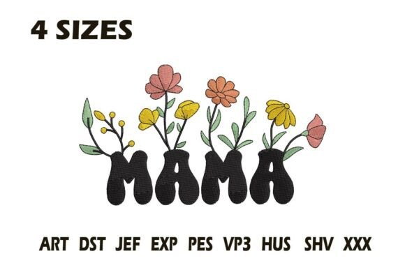 Download Mama Floral Embroidery - Embroidery Collection