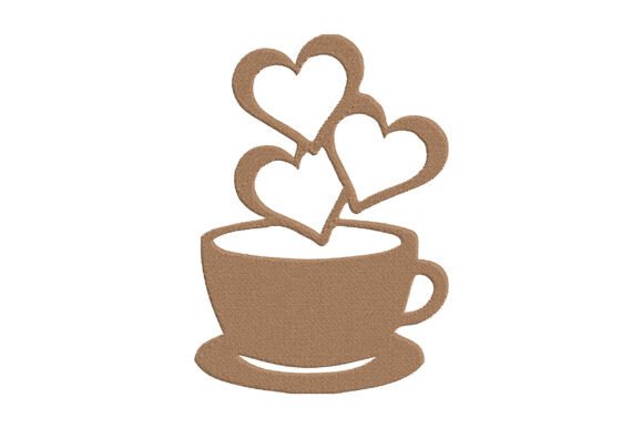 Download Coffee Love Embroidery Design - Embroidery Collection