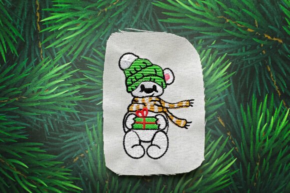 Download Christmas Teddy Bear Machine Embroidery - Embroidery Collection