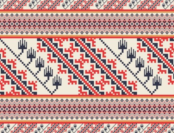 Download Aztec Geometric Embroidery Pattern - Embroidery Collection