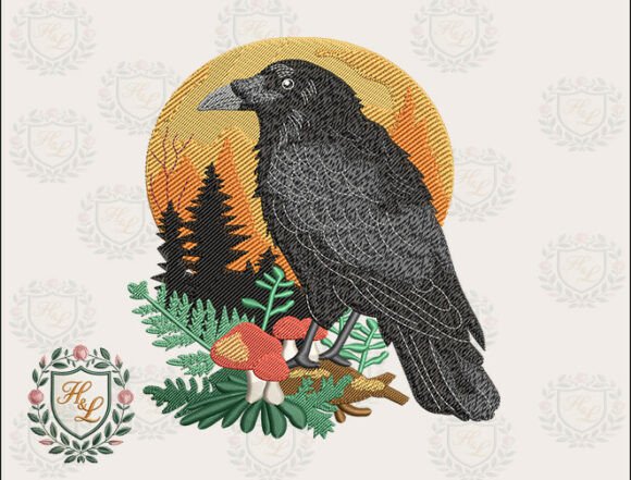 Download Forest Raven Embroidery Files - Embroidery Collection