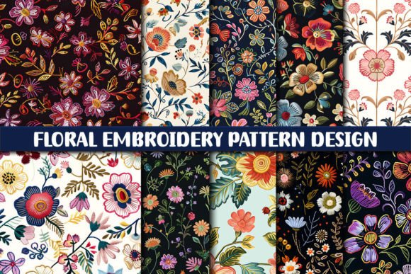 Download Floral Embroidery Pattern - Embroidery Collection